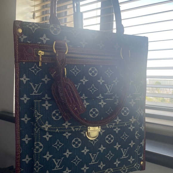 Louis Vuitton Denim Monogram shopping bag. Vintage! Fabulous condition - Picture 1 of 4